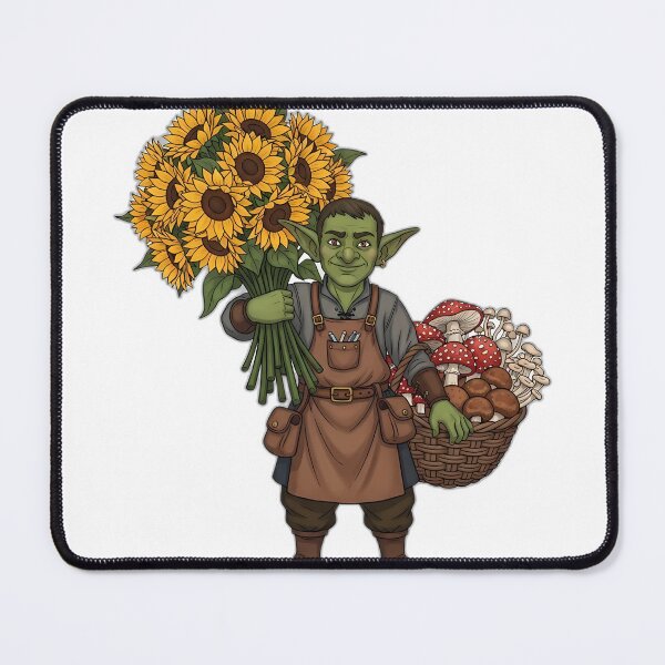 Item preview, Goblin Florist Sunflower Bundle Mushroom Basket designed and sold by pumsquare.