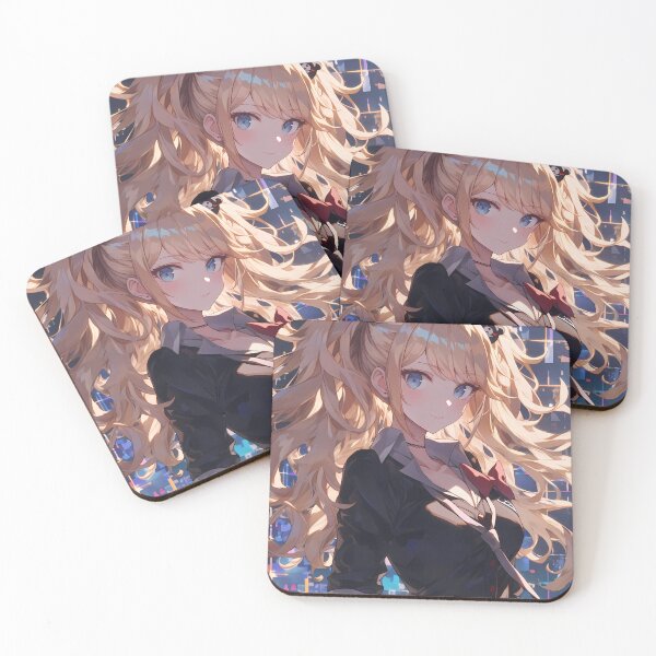 Item preview, Junko Enoshima Danganronpa Neon Queen With Twin Tails designed and sold by PMartistStudio.