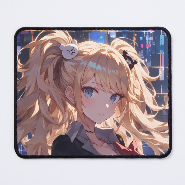 Item preview, Junko Enoshima Danganronpa Neon Queen With Twin Tails designed and sold by PMartistStudio.