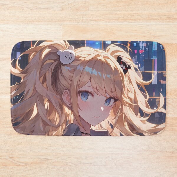 Item preview, Junko Enoshima Danganronpa Neon Queen With Twin Tails designed and sold by PMartistStudio.