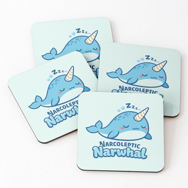 Item preview, Narcoleptic Narwhal | Sleepy Cute Kawaii Narwhal Pun Cartoon designed and sold by PopCulturePixel.