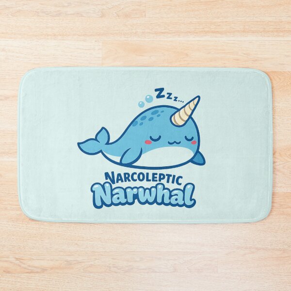 Item preview, Narcoleptic Narwhal | Sleepy Cute Kawaii Narwhal Pun Cartoon designed and sold by PopCulturePixel.