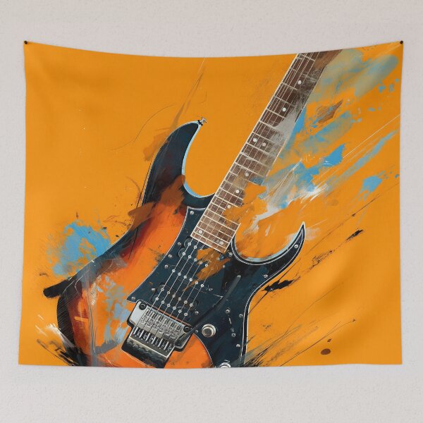 Item preview, a colorful electric guitar painting designed and sold by gut2000.