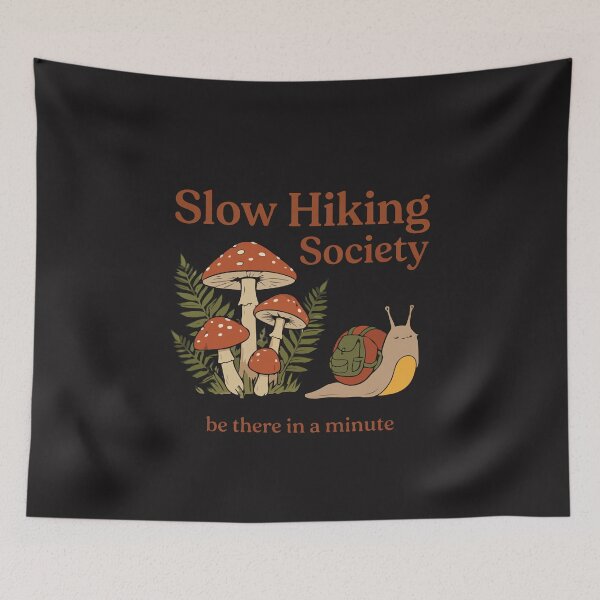 Item preview, Slow Hikers Society Funny Snail Hiking Cute Outdoor Gift designed and sold by kiralynstration.
