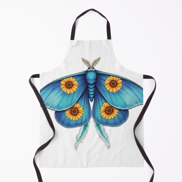 Item preview, Blue Moon Moth Sunflower Eye Spots Teal Dust designed and sold by pumsquare.
