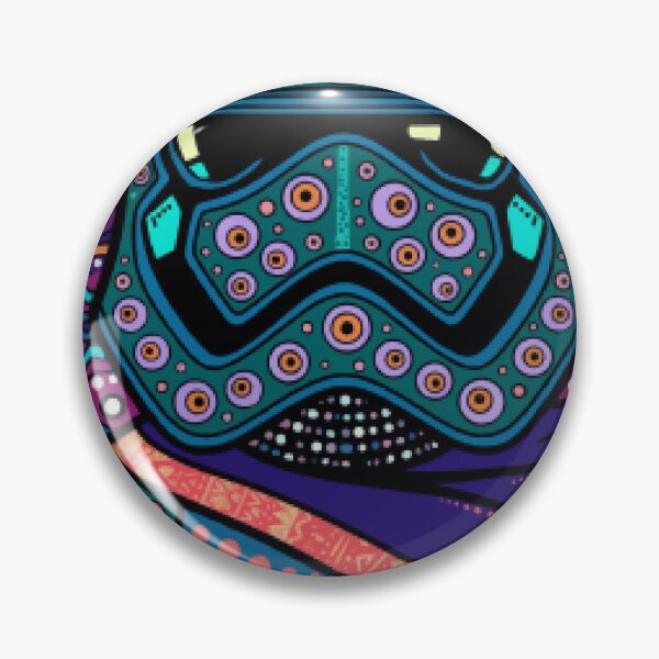 Item preview, Psychedelic Maximalist Space Soldier Helmet - Dot Pattern Pop Art Graphic designed and sold by ElectricSigil.