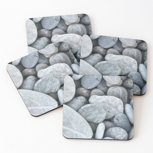 Item preview, Gray Marble Pebbles Minimal Beach Texture designed and sold by T-C-P.