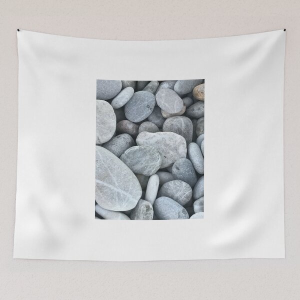Item preview, Gray Marble Pebbles Minimal Beach Texture designed and sold by T-C-P.