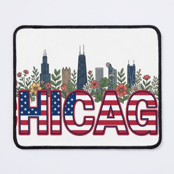 Item preview, Chicago Botanical Skyline Sticker Souvenir designed and sold by Imaginarium of Chaos falcon88 .