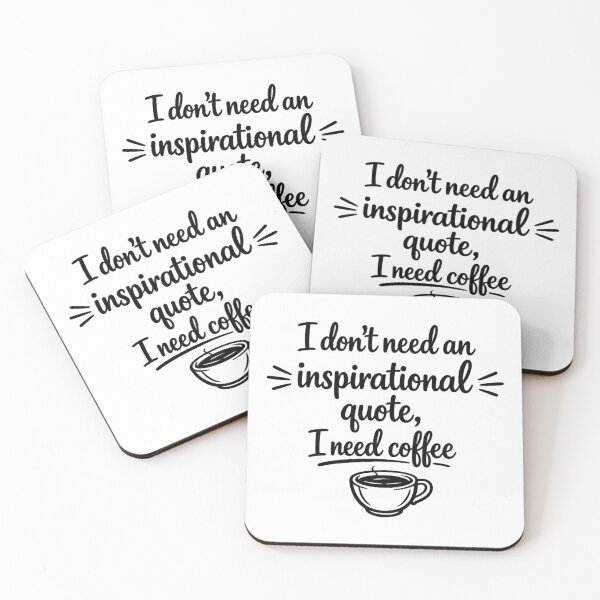 Item preview, I Need Coffee Funny Quote designed and sold by MarselArt.