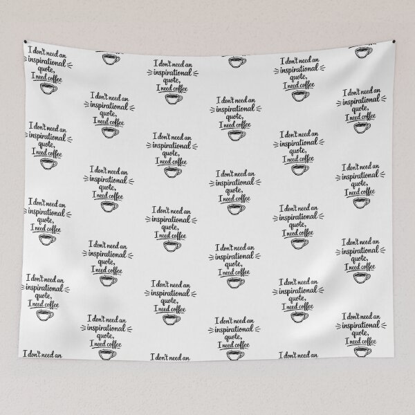 Item preview, I Need Coffee Funny Quote designed and sold by MarselArt.