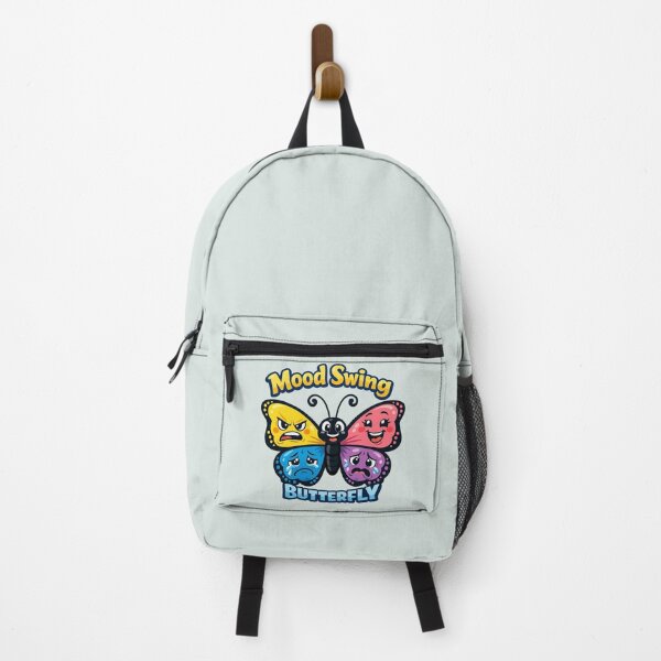 Item preview, Mood Swing Butterfly | Funny Emotional Butterfly Cartoon Sticker designed and sold by PopCulturePixel.