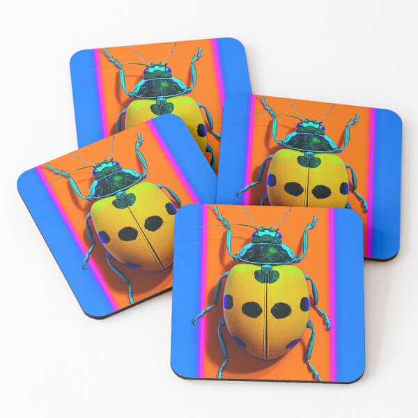 Item preview, Colorful Ladybug on Neon Background designed and sold by lautir.