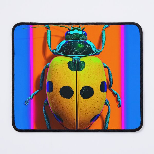 Item preview, Colorful Ladybug on Neon Background designed and sold by lautir.