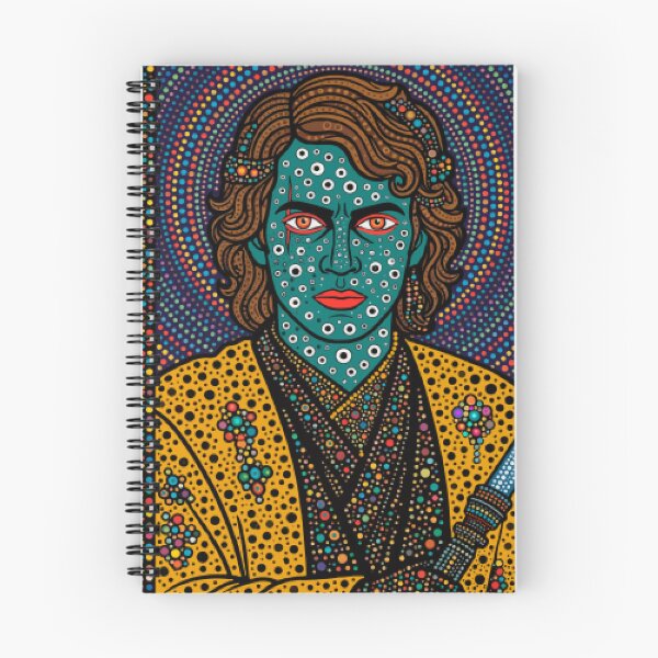 Item preview, Maximalist Dot Art Sci-Fi Villain Portrait - Psychedelic Star Character Graphic designed and sold by ElectricSigil.