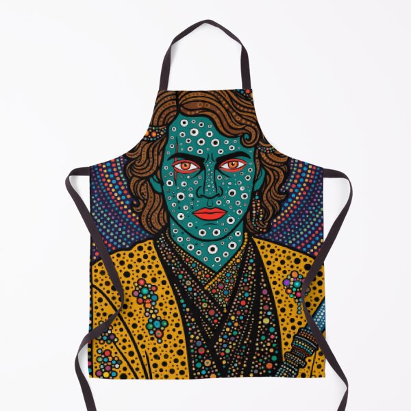 Item preview, Maximalist Dot Art Sci-Fi Villain Portrait - Psychedelic Star Character Graphic designed and sold by ElectricSigil.