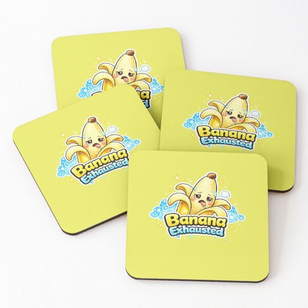 Artikelvorschau, Kawaii Erschöpfte Banane | Lustiges Design einer erschöpften Banane entworfen und verkauft von apanoracar.