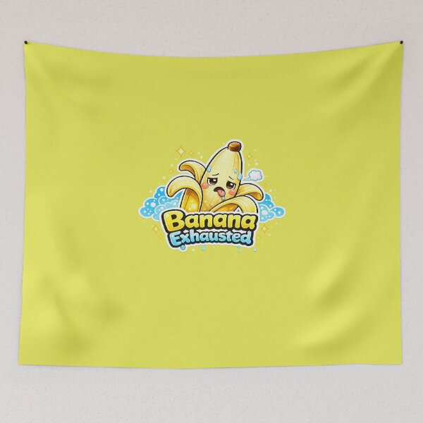 Artikelvorschau, Kawaii Erschöpfte Banane | Lustiges Design einer erschöpften Banane entworfen und verkauft von apanoracar.