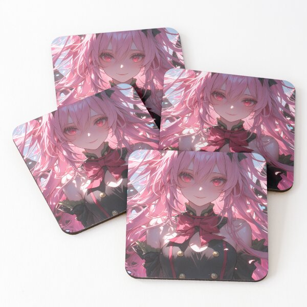 Item preview, Krul Tepes Seraph Of The End Pink Hair Gothic Petal Sparkle designed and sold by PMartistStudio.