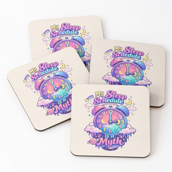 Item preview, My Sleep Schedule is a Myth | Dreamy Surreal Check Funny Sleep Meme designed and sold by PopCulturePixel.