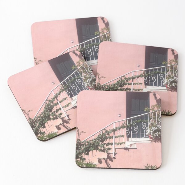 Item preview, Pink House Staircase Corfu Greek Architecture designed and sold by T-C-P.