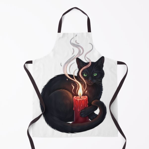 Item preview, Black Cat Crimson Spell Candle designed and sold by IllumeInk.