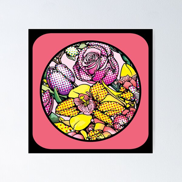 Item preview, Pop Art and Op Art of Blooms designed and sold by cremedecolor.