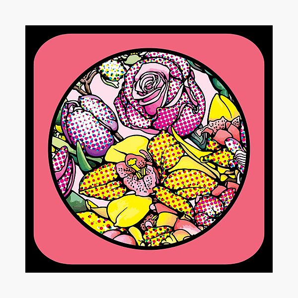 Item preview, Pop Art and Op Art of Blooms designed and sold by cremedecolor.