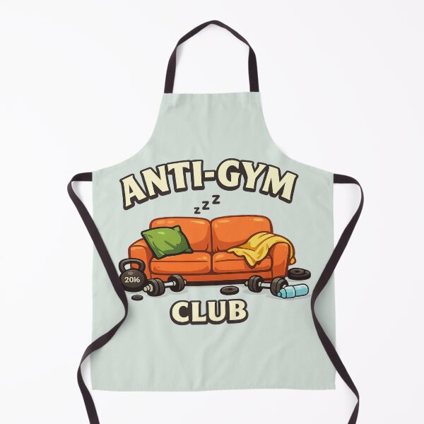 Item preview, Anti Gym Club Couch | Funny Lazy Fitness Humor Cartoon designed and sold by PopCulturePixel.
