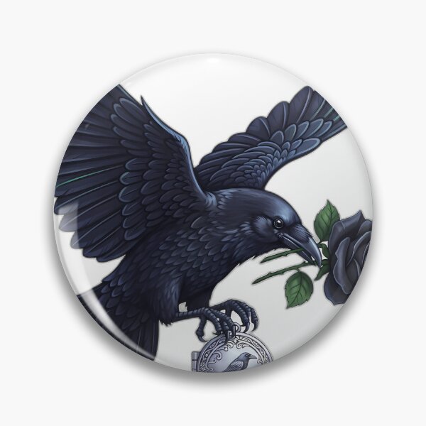 Item preview, Raven Black Rose Silver Locket designed and sold by IllumeInk.