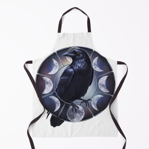 Item preview, Raven Moon Phase Mirror designed and sold by IllumeInk.