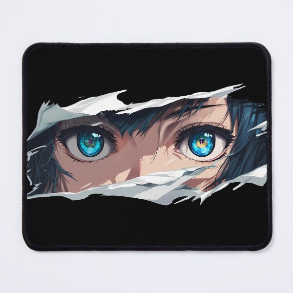 Item preview, Nobuchika Ginoza Psycho Pass Blue Eyes Torn Paper Sharp Gaze Close Up designed and sold by PMartistStudio.