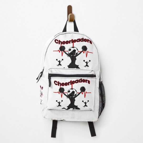 Item preview, Cheerleaders Soccer Heartbeat Graphic With Soccer Ball And Silhouette Emphasizing Team Spirit designed and sold by FireOrchid.