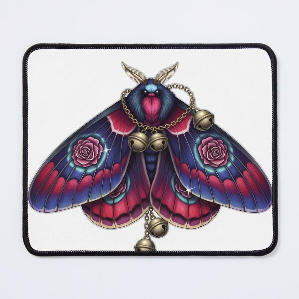 Item preview, Velvet Moth Rose Eye Markings Bell Chain designed and sold by IllumeInk.