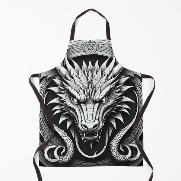 Item preview, Fierce Dragon Face with Intricate Circular Engraved Frame Design. designed and sold by MissYouONLY.