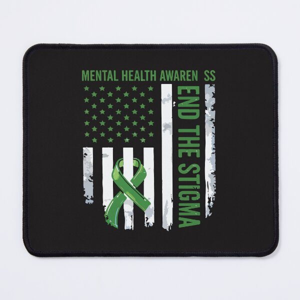 Item preview, End The Stigma Mental Health Awareness USA Flag Support Gift designed and sold by kiralynstration.