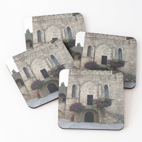 Item preview, Red Vespa Bougainvillea Medieval Wall Rhodes designed and sold by T-C-P.