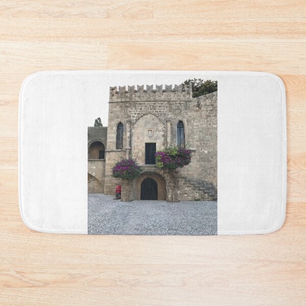 Artikelvorschau, Rote Vespa, Bougainvillea, Mittelalterliche Mauer, Rhodos entworfen und verkauft von T-C-P.