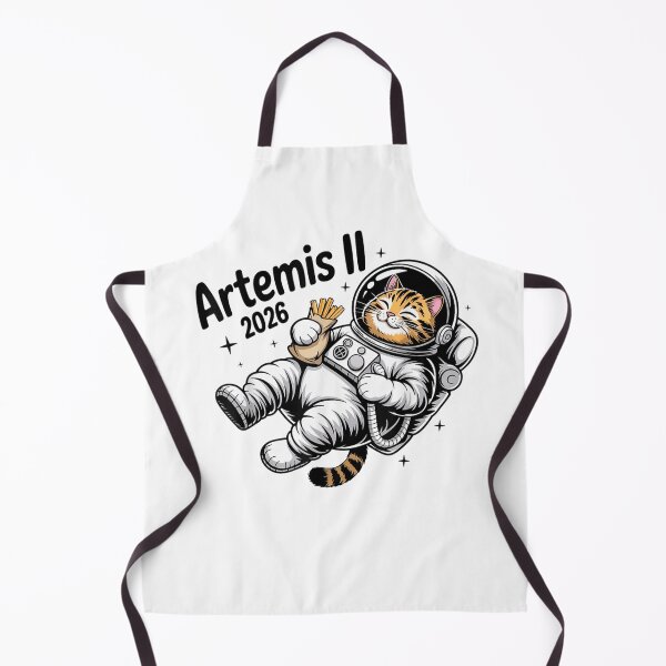 Item preview, Artemis II 2026 Funny Cat and Snack Launch Back to The Moon designed and sold by ZalcArtStore.