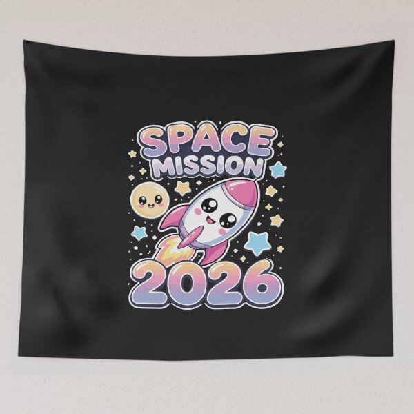 Item preview, Space Mission 2026 Retro Astronaut Galaxy Sci Fi Gift designed and sold by kiralynstration.