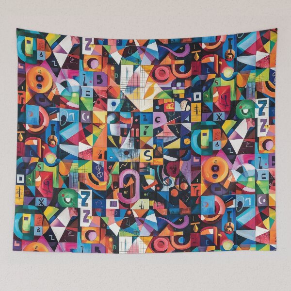 Item preview, Creative Mathematics Geometry Design – Colorful Abstract Shapes Math Art designed and sold by WordPlayStudio.