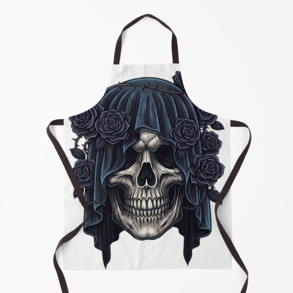 Item preview, Gothic Skull Black Rose Veil designed and sold by IllumeInk.