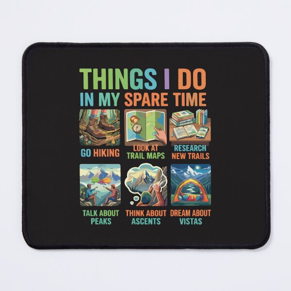 Item preview, Things I Do In My Spare Time Hiking Retro Outdoor Funny Gift designed and sold by kiralynstration.