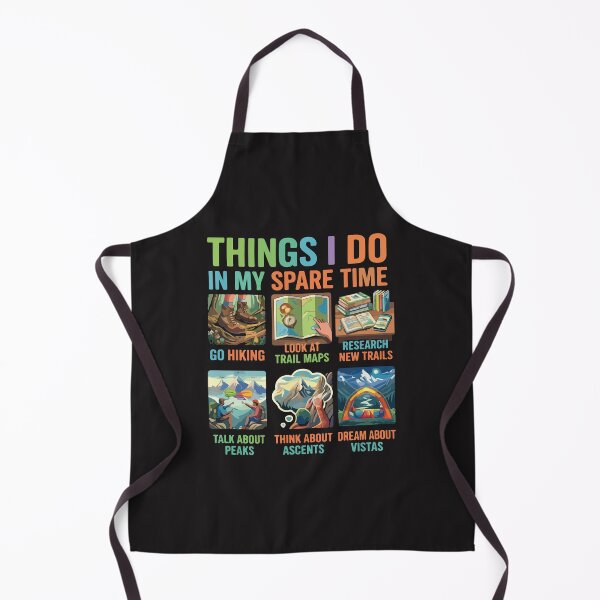Item preview, Things I Do In My Spare Time Hiking Retro Outdoor Funny Gift designed and sold by kiralynstration.