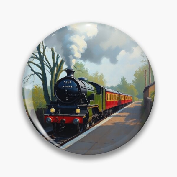 Item preview, Millbrook Halt, with a steam train. designed and sold by oldMastersofart.
