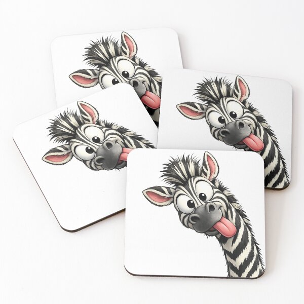 Item preview, Funny Silly Zebra - Cute Tongue Out Cartoon Art designed and sold by myforestfog.