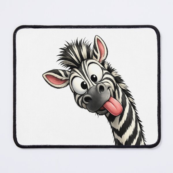 Item preview, Funny Silly Zebra - Cute Tongue Out Cartoon Art designed and sold by myforestfog.