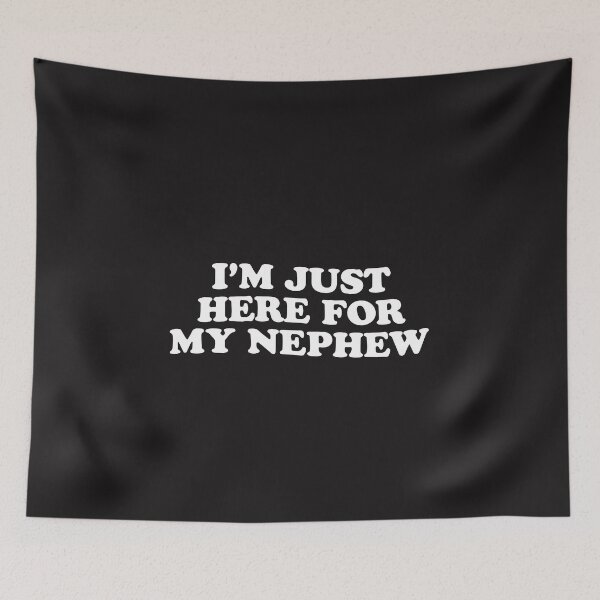 Item preview, Im Just Here For My Nephew Funny Aunt Uncle Retro Gift designed and sold by kiralynstration.