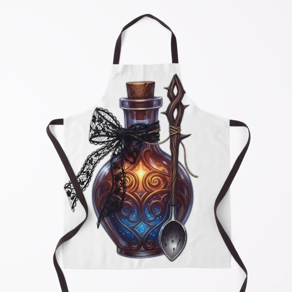 Item preview, Apothecary Bottle Thorn Spoon Lace Bow designed and sold by IllumeInk.