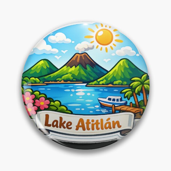 Item preview, Lake Atitlan - Central America travel art designed and sold by DamioPolArt.